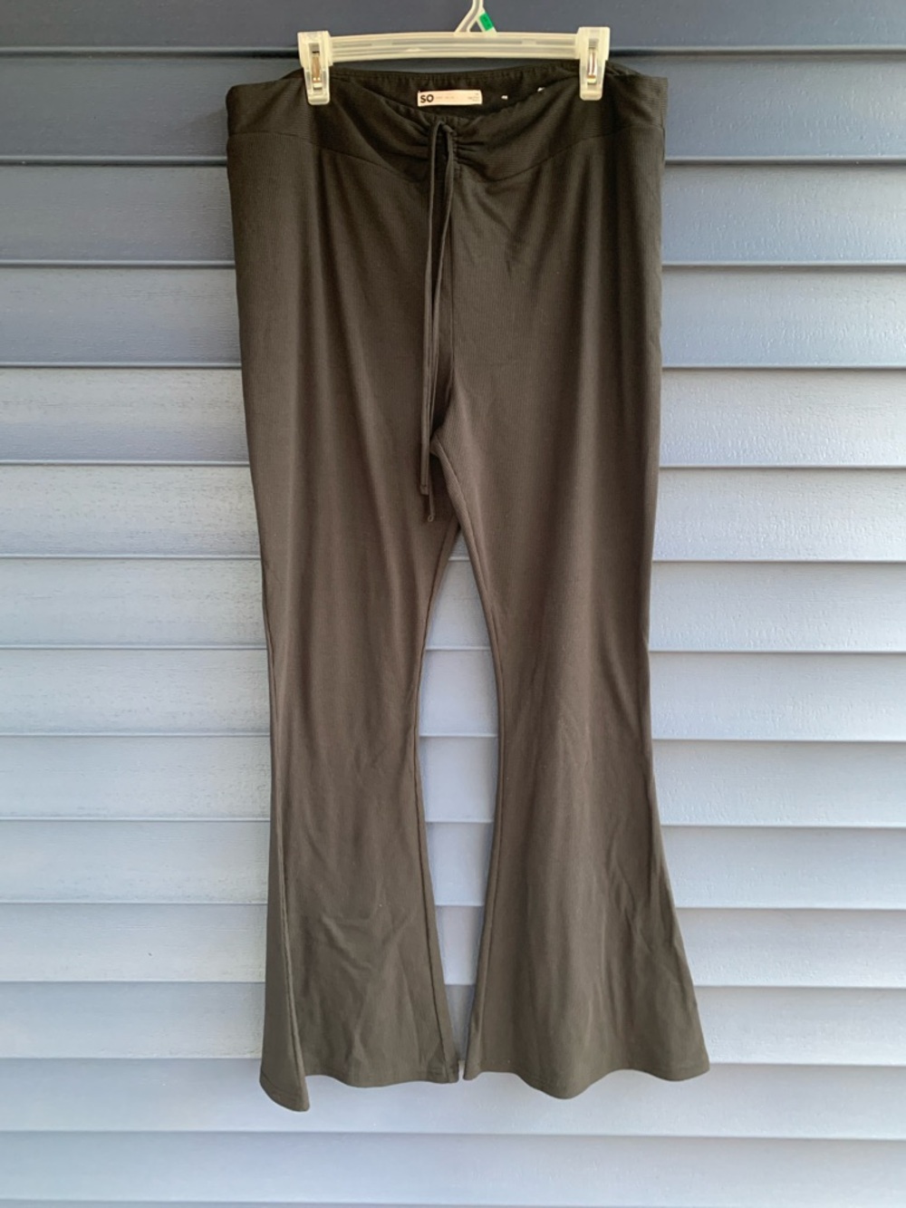 SO Drawstring Flare Legging Sweatpants